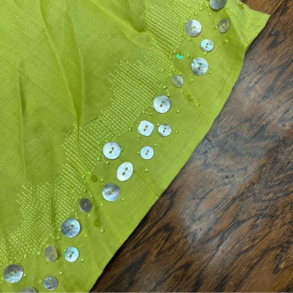 Edward Irish linen Midi Skirt - Picture 3 of 7